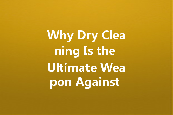 Why Dry Cleaning Is the Ultimate Weapon Against Oil Stains