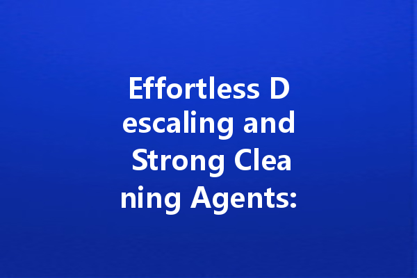 Effortless Descaling and Strong Cleaning Agents: From Engine Cleaners to Restaurant Solutions