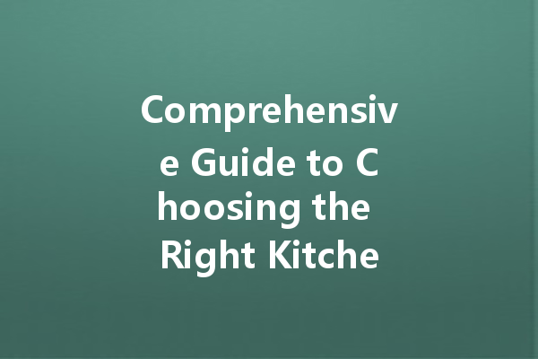 Comprehensive Guide to Choosing the Right Kitchen Cleaner for Your Home