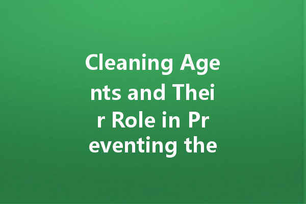 Cleaning Agents and Their Role in Preventing the Spread of Diseases