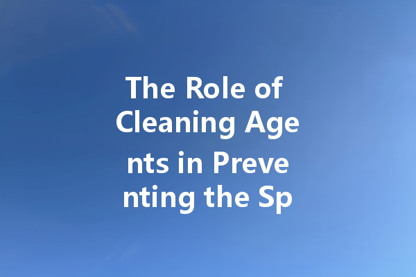 The Role of Cleaning Agents in Preventing the Spread of Diseases