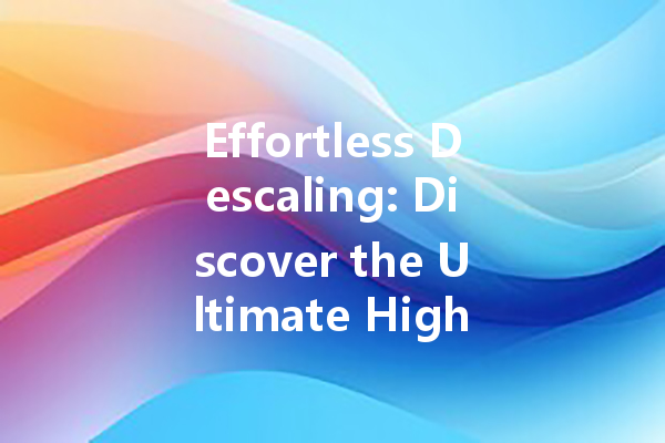Effortless Descaling: Discover the Ultimate High Pressure Flushing Cleaner for a Sparkling Home