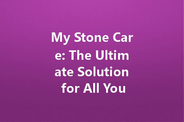 My Stone Care: The Ultimate Solution for All Your Stone Care Needs

Maintaining and caring for your stone surfaces can be a daunting task. From regular cleaning to sealing and protecting, it's important to ensure you have the right products and services at your disposal. That's where My Stone Care comes in.

At My Stone Care, we understand the unique challenges that stone surfaces can present. Whether it's marble, granite, or limestone, our expert team is here to provide you with the solutions you need. With a wide range of services and products, we are your one-stop-shop for all your stone care needs.

One of our top-rated services is our stone care sealer. Our specially formulated sealer provides long-lasting protection for your stone surfaces. By creating a protective barrier, it helps prevent staining and damage from everyday use. Our skilled technicians will ensure that your stone surfaces are properly sealed, extending their lifespan and maintaining their natural beauty.

In addition to our sealer, we also offer stone care solutions tailored to your specific needs. Whether you have a stubborn stain or a dull-looking surface, our team can assess the issue and provide the appropriate solution. From deep cleaning to polishing, we have the expertise to revitalize and restore your stone surfaces to their former glory.

At My Stone Care, we pride ourselves on our excellent customer reviews. Our customers rave about our professional and efficient service, as well as the amazing results we deliver. Don't just take our word for it – check out our video testimonials on our website to see how we have transformed stone surfaces for countless satisfied clients.

In the world of stone care, it's important to use the right products. That's why we offer our exclusive line of stone care products, including our Stone WaX. Our specially formulated waX provides an extra layer of protection for your stone surfaces, enhancing their shine and durability. With easy application and long-lasting results, our Stone WaX is a must-have for any stone care routine.

Whether you're a homeowner or a business owner, taking care of your stone surfaces is essential. With My Stone Care, you can have peace of mind knowing that your stone surfaces are in good hands. From our top-notch services to our high-quality products, we are dedicated to providing you with the best stone care experience.

Visit our website at waxcenter.zenoti to learn more about our services and products. Contact us today for a consultation and let us show you why My Stone Care is the go-to choice for all your stone care needs. Say goodbye to dull and stained stone surfaces – let us bring back their natural beauty and shine.