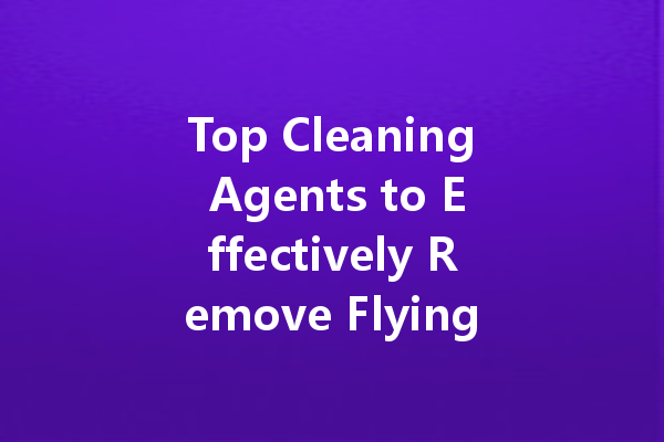 Top Cleaning Agents to Effectively Remove Flying Insects and Tough Stains